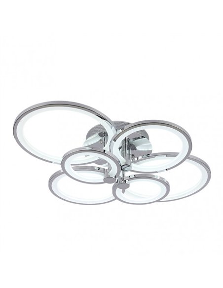 Plafon Sydney 134w 3000-4000-6500k Cromo 17x74x57 Cm 18090lm Regulable