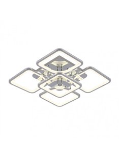 Plafon 129w 3000-4000-6500k Cromo Elara 9x58x58Cm 17415lm C.remoto 2