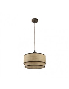 Colgante Roque 1xe27 Natural/marron Regx40x40 Cm