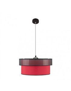 Colgante Felix Negro/rojo 1xe27 Regx50x50 Cm