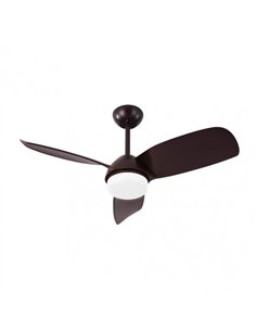Ventilador 24w Dc Haur Marron 3 Asp.6 Veloc.107d  2 Tijas C/remoto 2