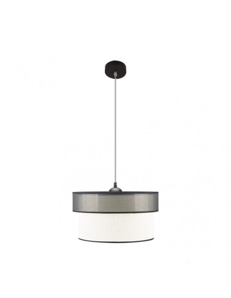 Colgante Felix Negro/blanco 1xe27 Regx40x40 Cm