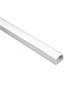 Canaleta Recta Aluminio Para Cinta De Led  2m  Con 4 Tapas Incluidas 1