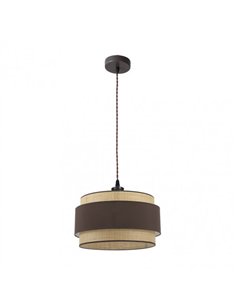 Colgante Kandy 1xe27 Natural/marron Regx40x40 Cm