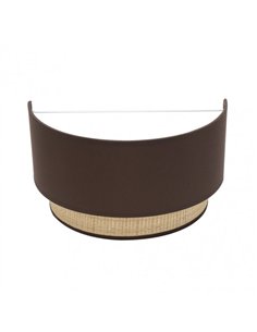 Aplique Kandy 1xe27 Natural/marron 17x30x15 Cm