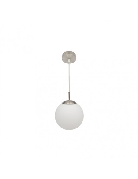 Colgante Astro 1xe27 Blanco/niquel Regx20x20 Cm