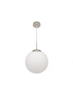 Colgante Astro 1xe27 Blanco/niquel Regx30x30 Cm