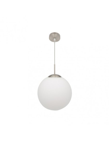 Colgante Astro 1xe27 Blanco/niquel Regx30x30 Cm