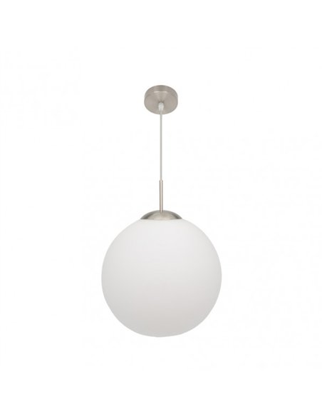 Colgante Astro 1xe27 Blanco/niquel Regx35x35 Cm