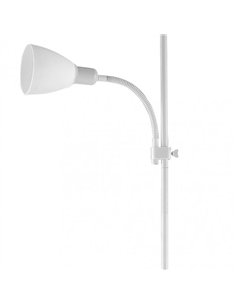 Pie De Salon Rilon 1xe27+1xe14 C/lector Blanco  Pantalla Blanca 175 2