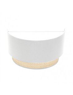 Aplique Kandy 1xe27 Natural/blanco 17x30x15 Cm