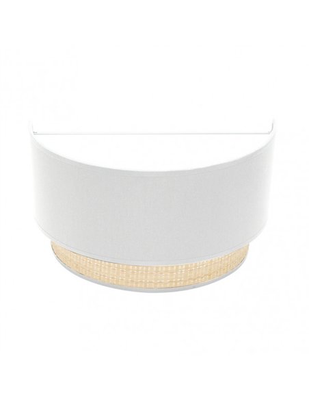 Aplique Kandy 1xe27 Natural/blanco 17x30x15 Cm