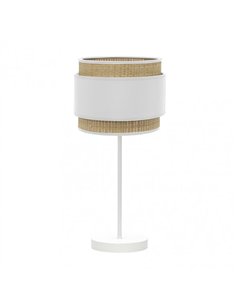 Sobremesa Alto Kandy 1xe27 Natural/blanco 67x30x30 Cm