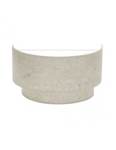 Aplique Doble Smile 1xe27 Cemento Gris 17x30x15 Cm