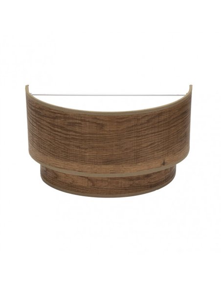 Aplique Doble Smile 1xe27 Madera Oscura 17x30x15 Cm
