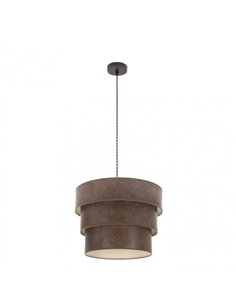 Colgante Triple Smile 1xe27 Marron/oxido Regx40x40 Cm