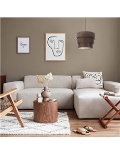 Colgante Triple Smile 3xe27 Marron/oxido Regx50x50 Cm 2