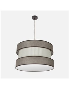 Colgante Home 3xe27 Marron/marron-beis Regx60x60 Cm 2