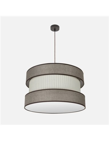 Colgante Home 3xe27 Marron/marron-beis Regx60x60 Cm