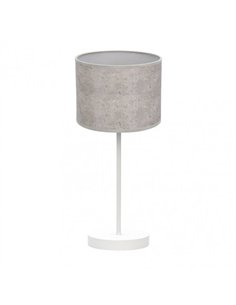 Sobremesa Jerte 1xe14  Blanco/cemento Gris 42x17x17 Cm