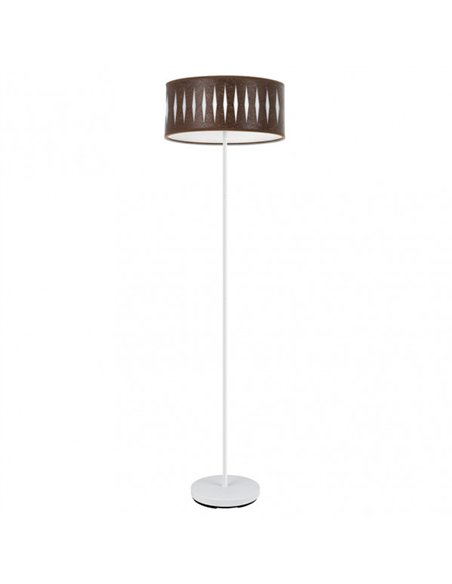 Pie Salon Piron 1xe27 Blanco/oxido 165x40x40 Cm