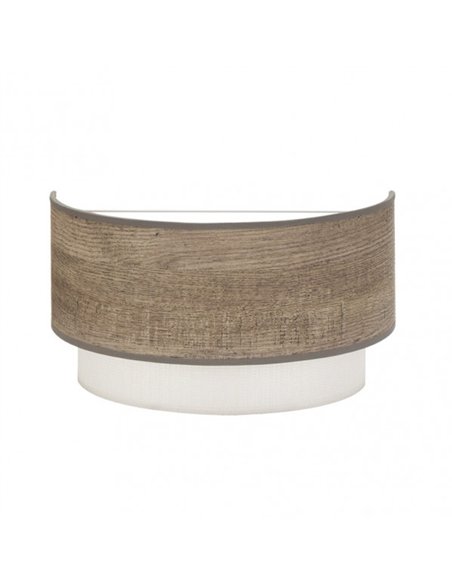 Aplique Myriam 1xe27 Madera Gris 17x30x16 cm