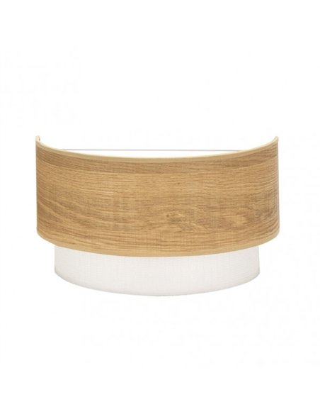 Aplique Myriam 1xe27 Madera Clara 17x30x16 cm