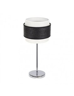 Sobremesa Myriam 1xe14 Cromo/Madera Negra 47x18x18 cm