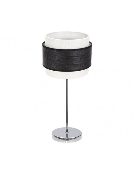 Sobremesa Myriam 1xe14 Cromo/Madera Negra 47x18x18 cm