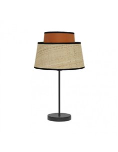 Sobremesa Jia 1xe14 Natural/calabaza 40x20x20 Cm