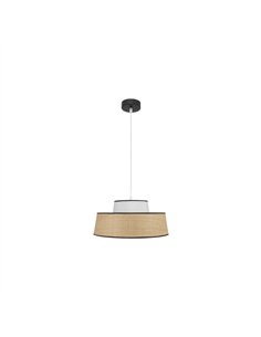 Colgante Jia 1xe27 Natural/blanco Regx40x40 cm