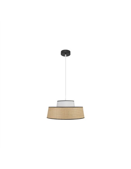 Colgante Jia 1xe27 Natural/blanco Regx40x40 cm
