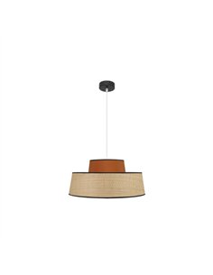 Colgante Jia 1xe27 Natural/calabaza Regx50x50 cm