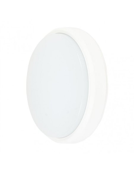 Aplique 18w 6400k Yucatan Redondo Ip65  Blanco  21x21x6 Cm 1710 Lm