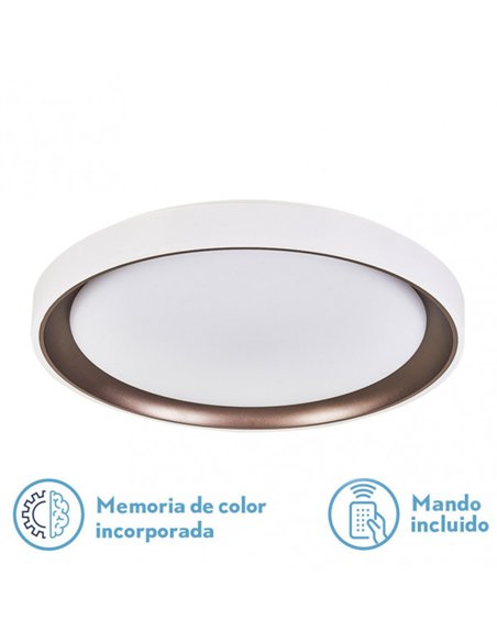 Plafon Luanda 72w 3000-4000-6000k Marron 7x49