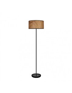 Pie Salon Tapiro 1xe27 Pergamino/negro 162x40x40 Cm