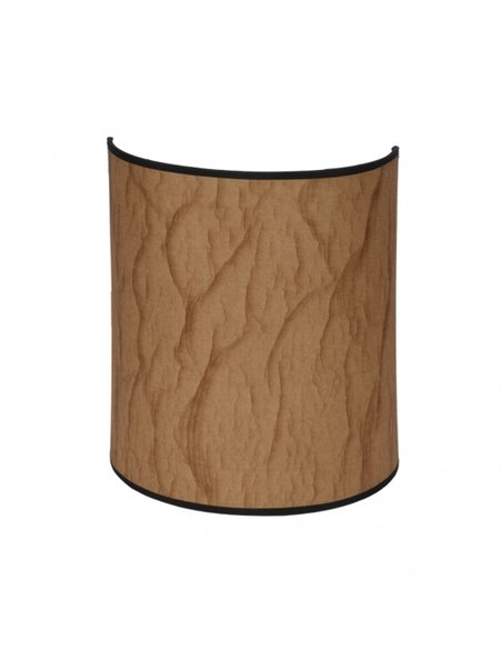 Aplique Tapiro 1xe27 Pergamino/negro 30x25x13 cm