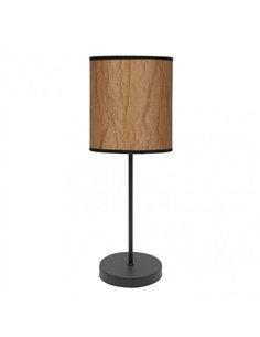 Sobremesa Tapiro 1xe14 Pergamino/negro 46x16x16 Cm