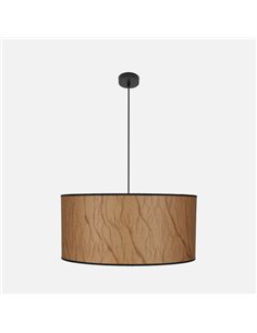 Colgante Tapiro 3xe27 Pergamino/negro Regx60x60 cm 2