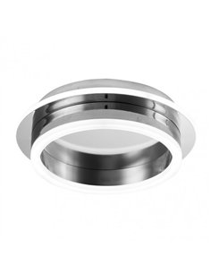 Plafon 30w 3000-4000-6000k Elma Cromo 7x24x24 Cm 2850 Lm C/memoria De Color