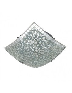 Plafon Cuadrado Tenor 3xe27 Cromo Mosaico 10x40x40 Cm 2