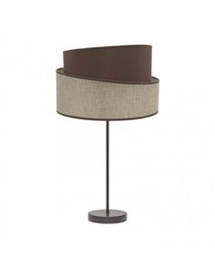 Sobremesa Alto Hara 1xe27 Marron/marron 66x35x35 Cm