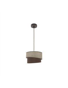 Colgante Hara 1xe27 Marron/marron Regx35x35 Cm