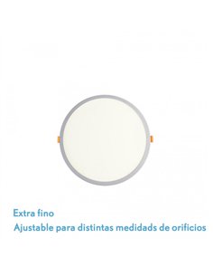 Downlight 8w 4000k Blanco Lejania 1x12x12 Cm 760lm Empotrar Corte Ajustable 5-10
