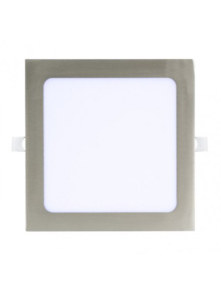 Downlight Basalto 24w 6500k Niquel Cuadrado 2040lm 2
