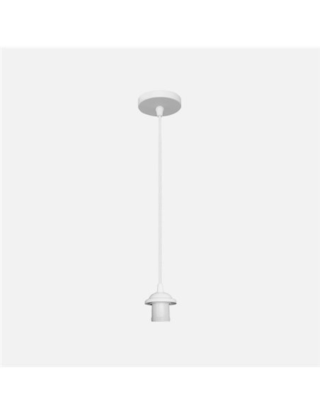 Armazon Colgante Disco P/pantalla Blanco 1xe27 Regx10x10 Cm