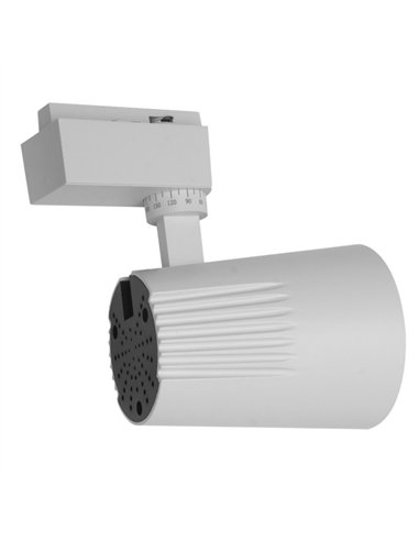 Foco Carril 30w 2700k Telma Blanco 2700lm 36º Orientable 330º Regx19x9 Cm