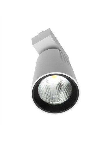 Foco Carril 30w 2700k Telma Blanco 2700lm 36º Orientable 330º Regx19x9 Cm