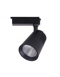 Foco Carril 30w 4000k Telma Negro 2700lm 36º Orientable 330º Regx19x9 Cm