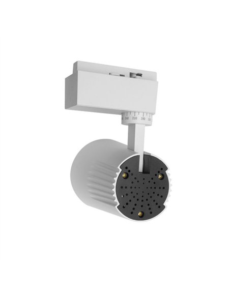 Foco Carril 30w 6000k Telma Blanco 2700lm 36º Orientable 330º Regx19x9 Cm